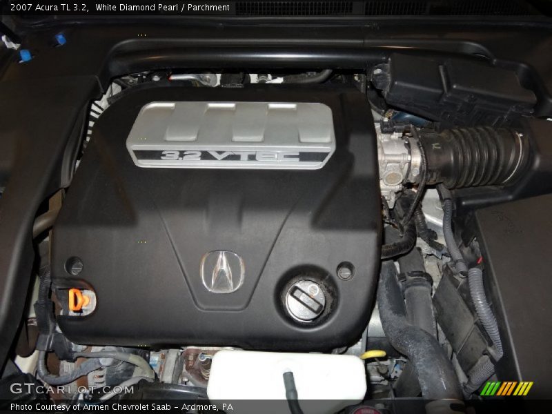 White Diamond Pearl / Parchment 2007 Acura TL 3.2