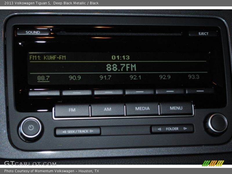 Deep Black Metallic / Black 2013 Volkswagen Tiguan S
