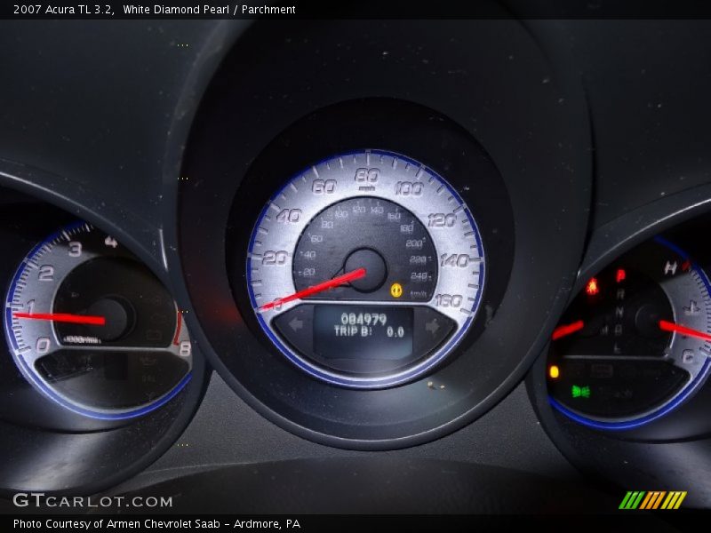 White Diamond Pearl / Parchment 2007 Acura TL 3.2