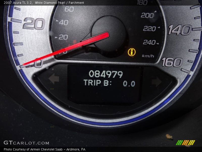 White Diamond Pearl / Parchment 2007 Acura TL 3.2