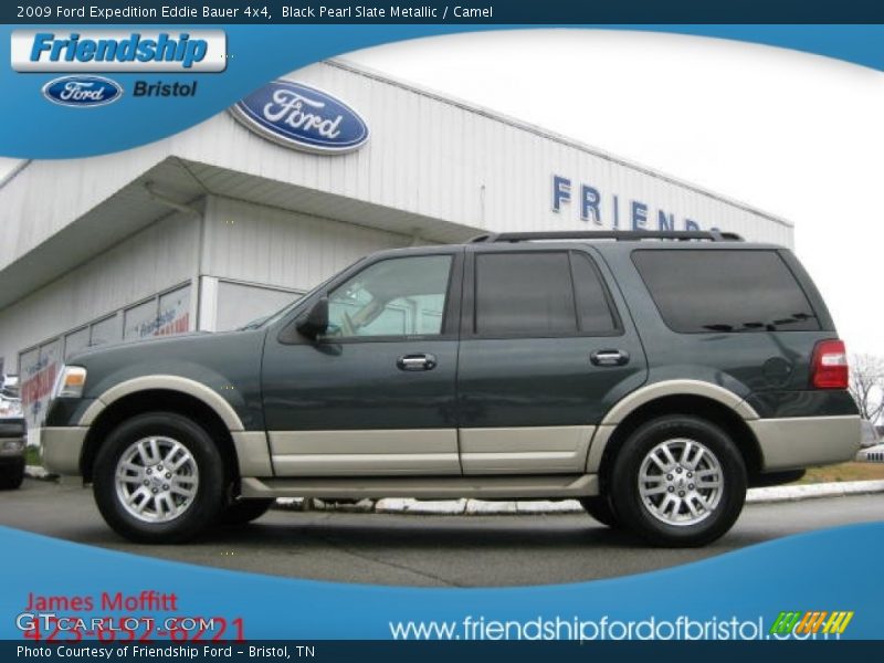 Black Pearl Slate Metallic / Camel 2009 Ford Expedition Eddie Bauer 4x4