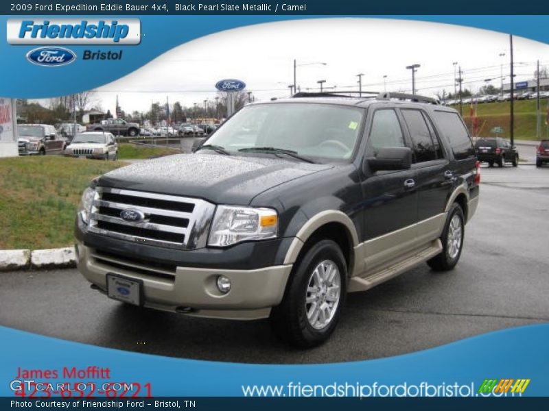 Black Pearl Slate Metallic / Camel 2009 Ford Expedition Eddie Bauer 4x4