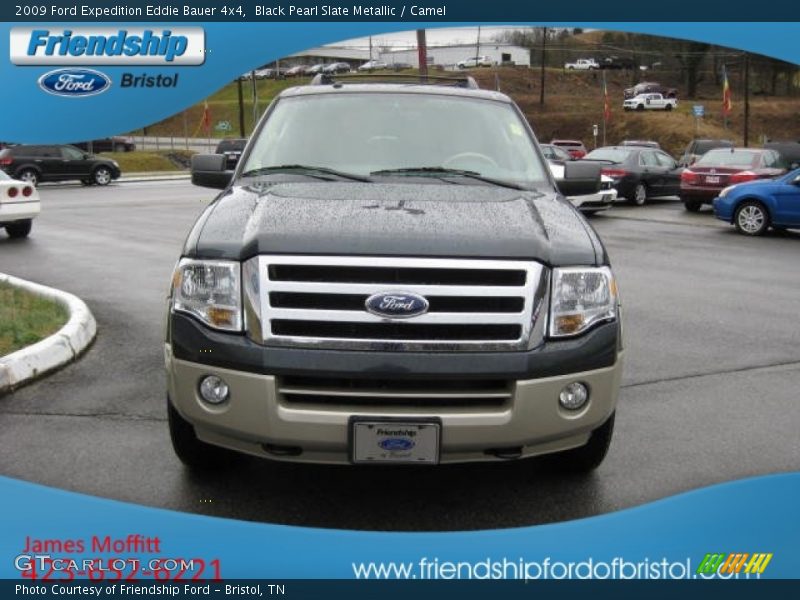 Black Pearl Slate Metallic / Camel 2009 Ford Expedition Eddie Bauer 4x4