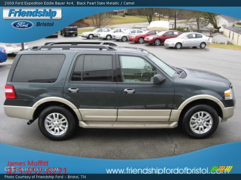 Black Pearl Slate Metallic / Camel 2009 Ford Expedition Eddie Bauer 4x4