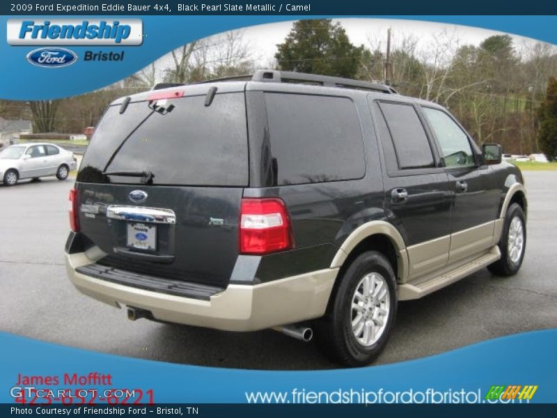Black Pearl Slate Metallic / Camel 2009 Ford Expedition Eddie Bauer 4x4