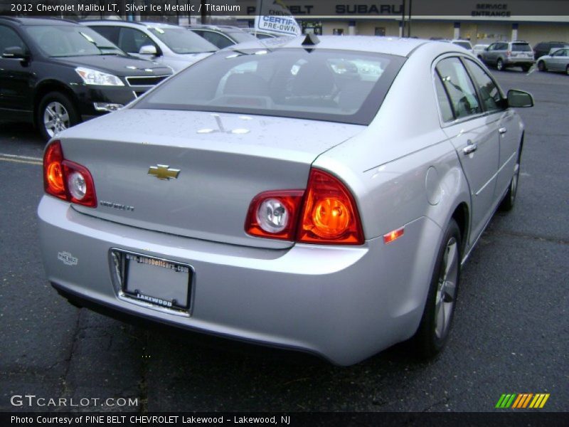 Silver Ice Metallic / Titanium 2012 Chevrolet Malibu LT