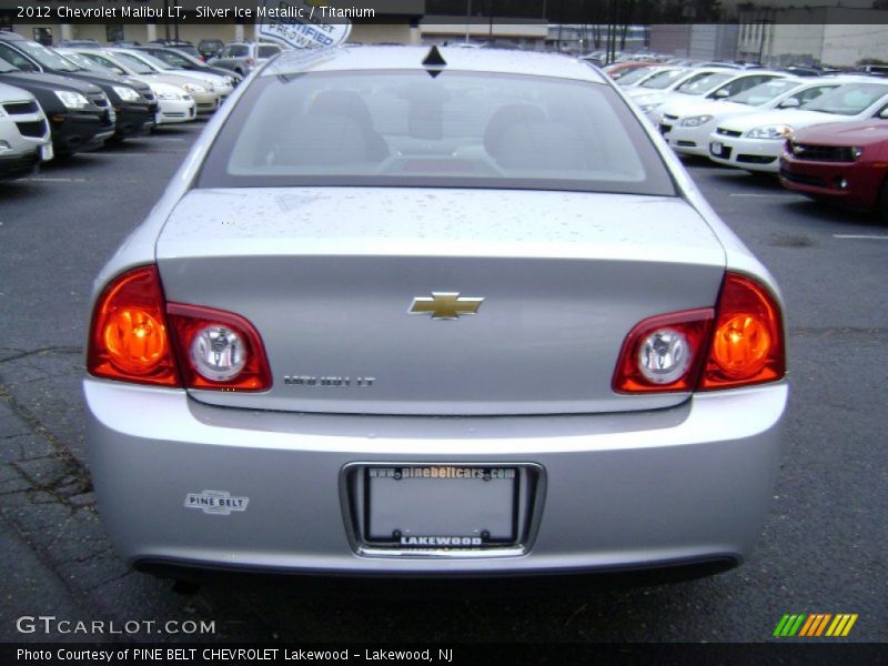 Silver Ice Metallic / Titanium 2012 Chevrolet Malibu LT