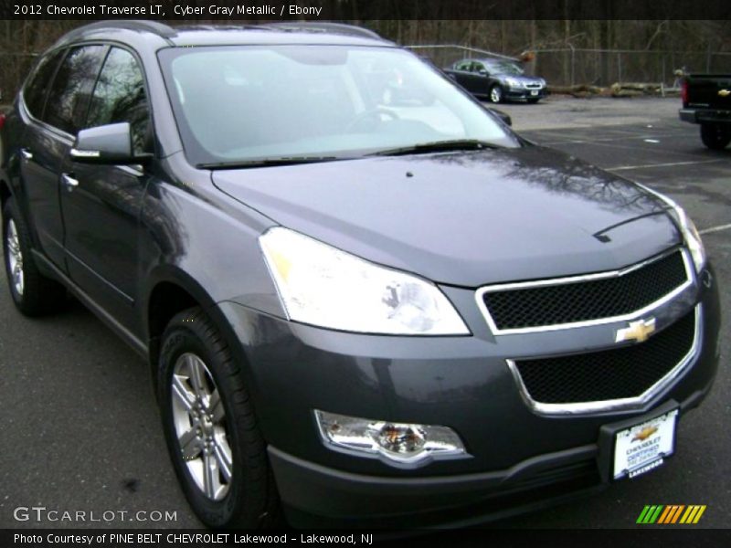 Cyber Gray Metallic / Ebony 2012 Chevrolet Traverse LT