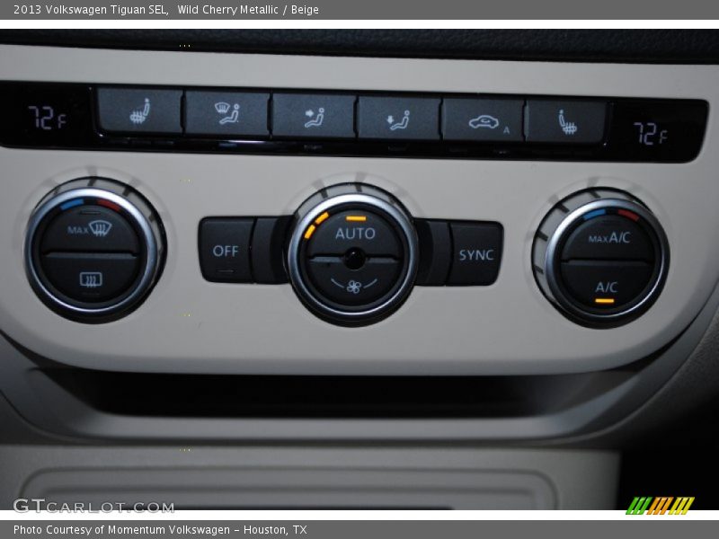 Wild Cherry Metallic / Beige 2013 Volkswagen Tiguan SEL