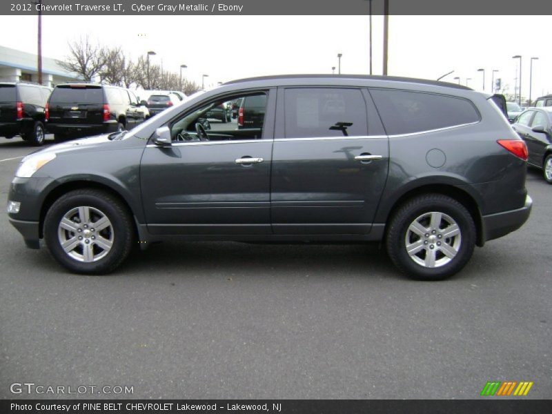 Cyber Gray Metallic / Ebony 2012 Chevrolet Traverse LT