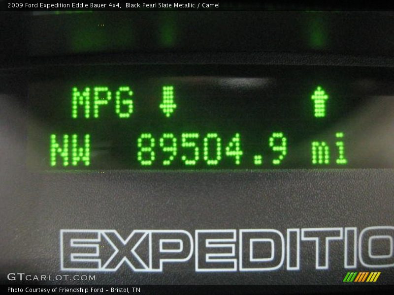 Black Pearl Slate Metallic / Camel 2009 Ford Expedition Eddie Bauer 4x4