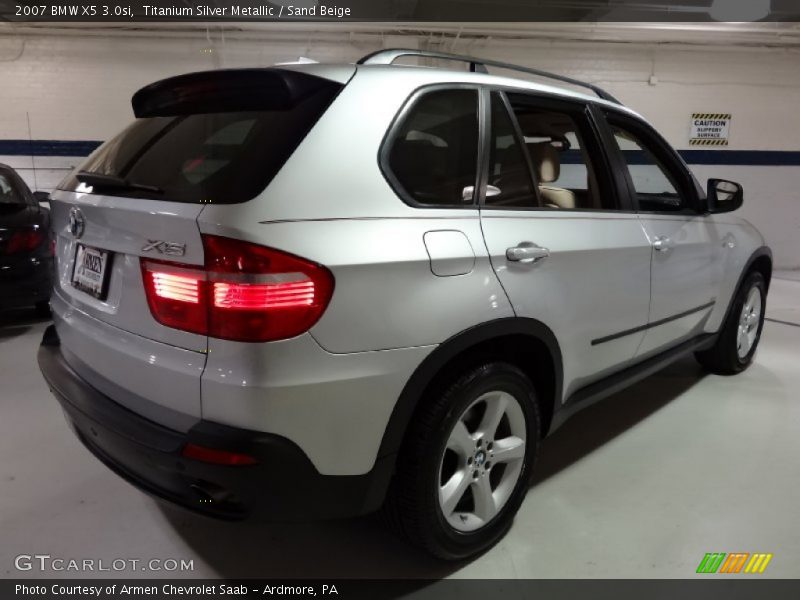 Titanium Silver Metallic / Sand Beige 2007 BMW X5 3.0si