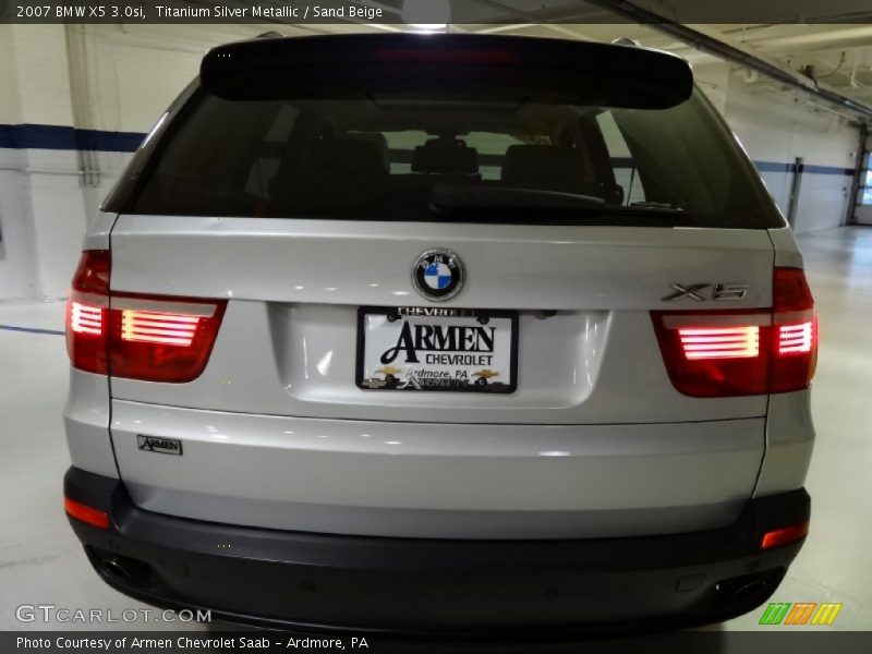 Titanium Silver Metallic / Sand Beige 2007 BMW X5 3.0si