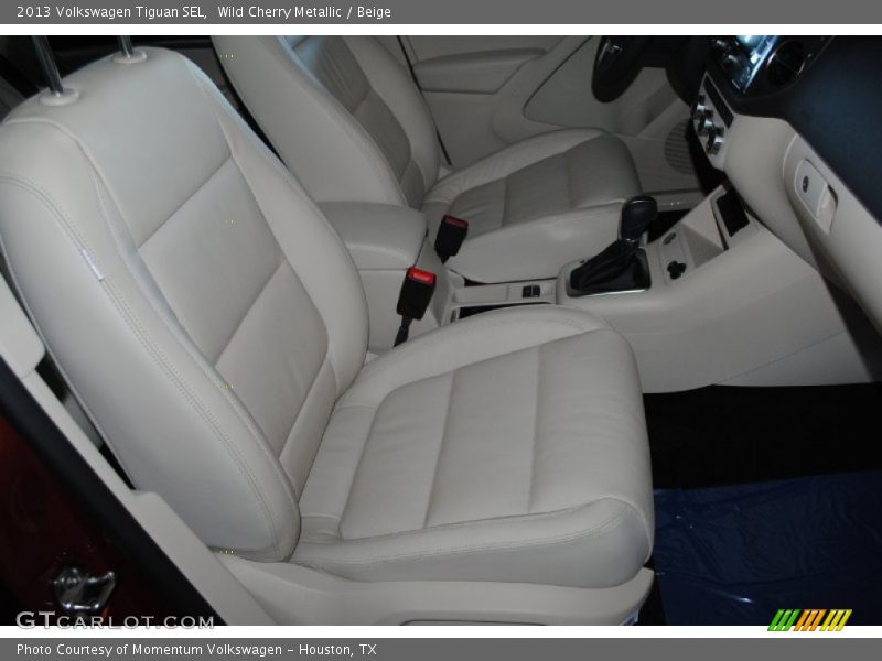 Wild Cherry Metallic / Beige 2013 Volkswagen Tiguan SEL