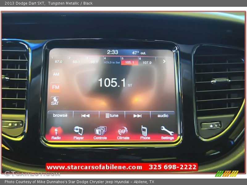 Tungsten Metallic / Black 2013 Dodge Dart SXT