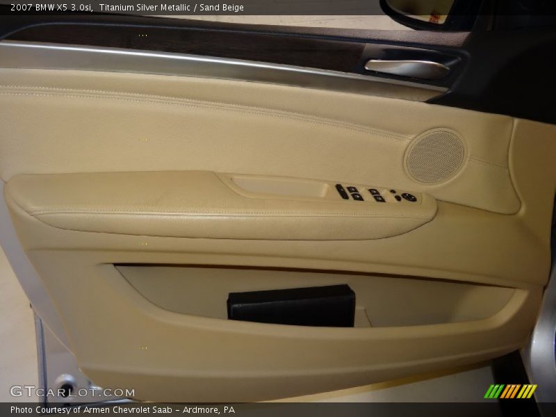 Titanium Silver Metallic / Sand Beige 2007 BMW X5 3.0si