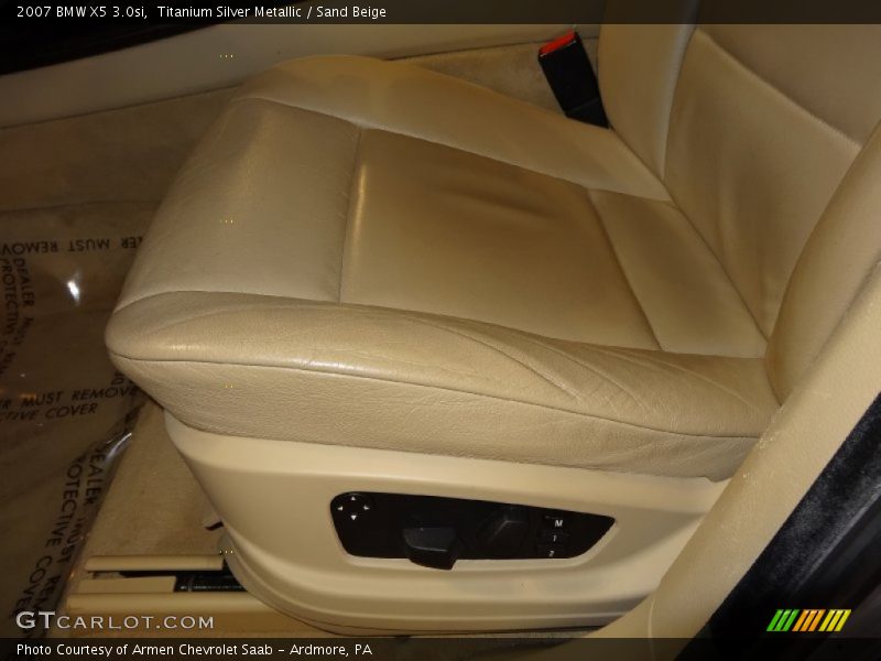 Titanium Silver Metallic / Sand Beige 2007 BMW X5 3.0si