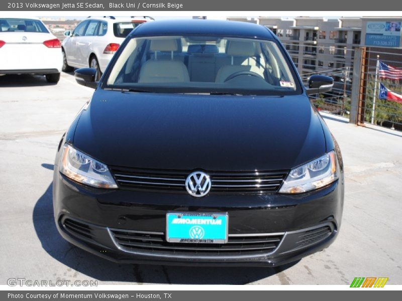 Black Uni / Cornsilk Beige 2013 Volkswagen Jetta SE Sedan