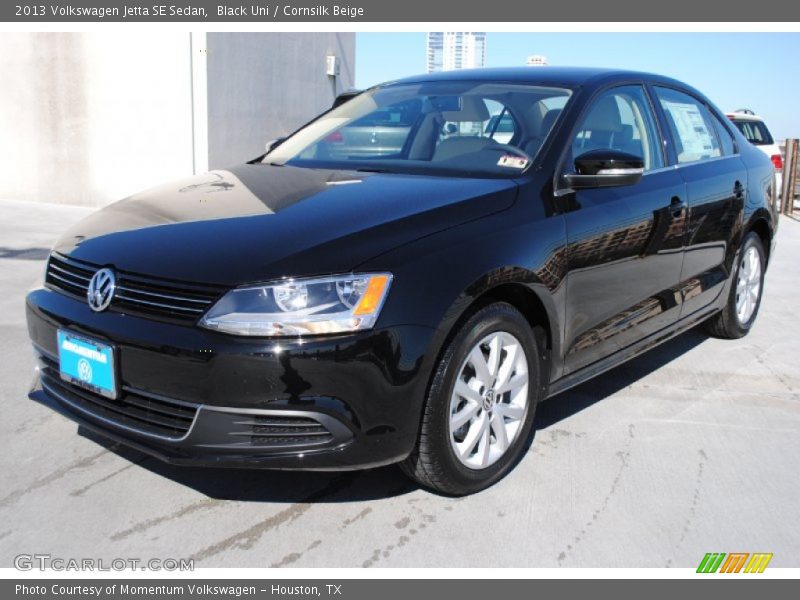 Black Uni / Cornsilk Beige 2013 Volkswagen Jetta SE Sedan