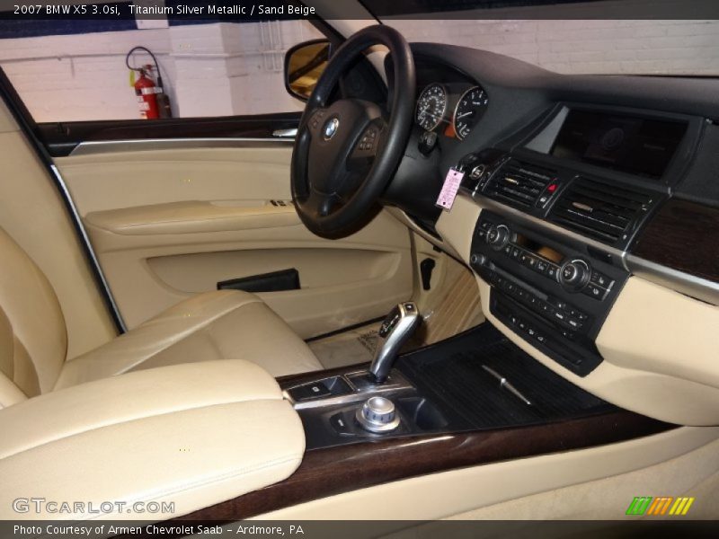 Titanium Silver Metallic / Sand Beige 2007 BMW X5 3.0si