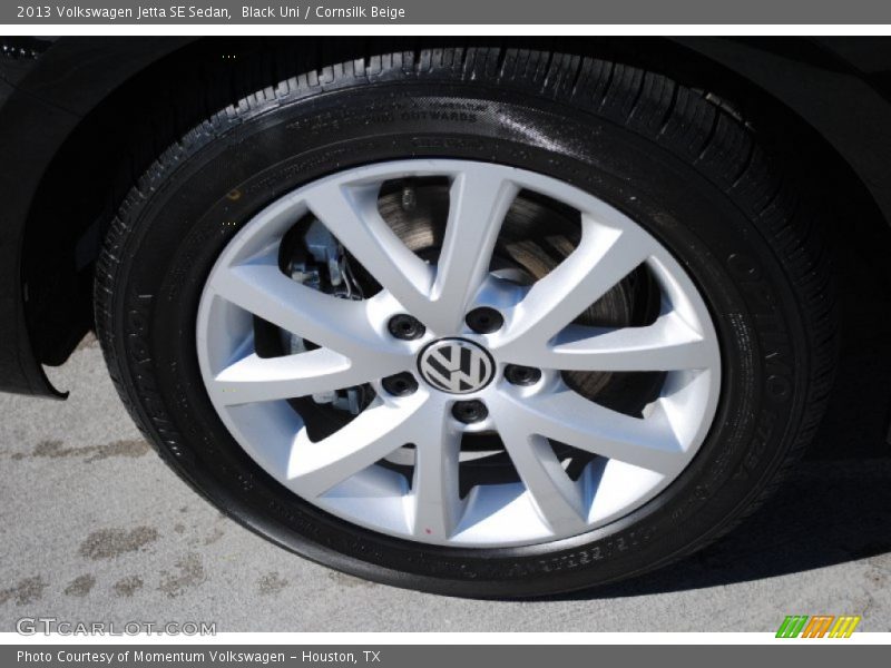 Black Uni / Cornsilk Beige 2013 Volkswagen Jetta SE Sedan