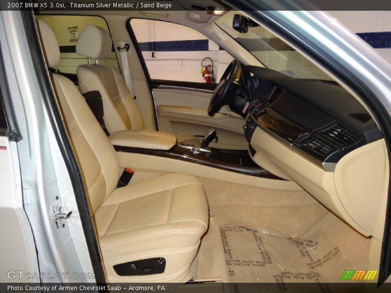 Titanium Silver Metallic / Sand Beige 2007 BMW X5 3.0si