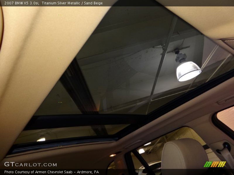 Titanium Silver Metallic / Sand Beige 2007 BMW X5 3.0si