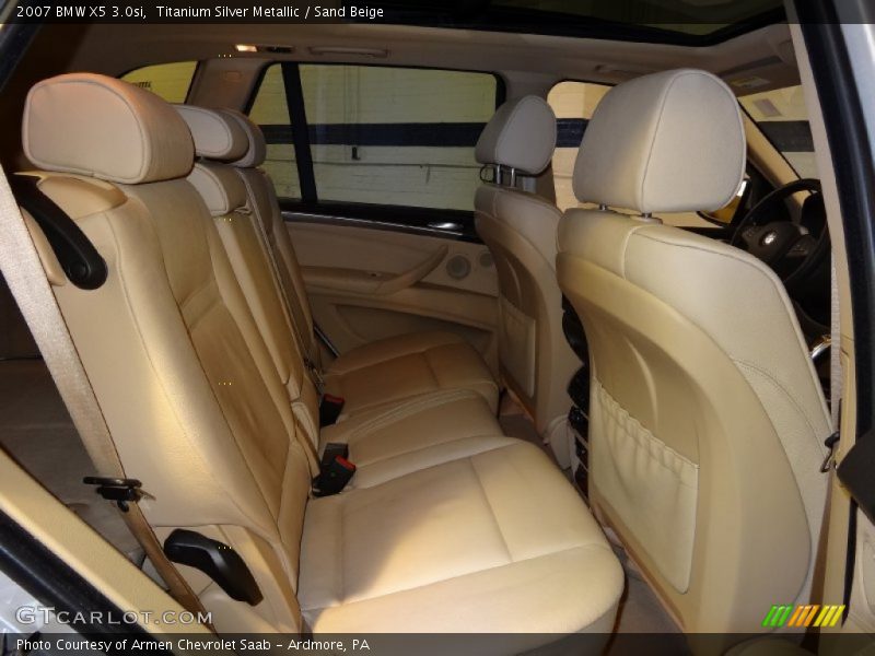 Titanium Silver Metallic / Sand Beige 2007 BMW X5 3.0si