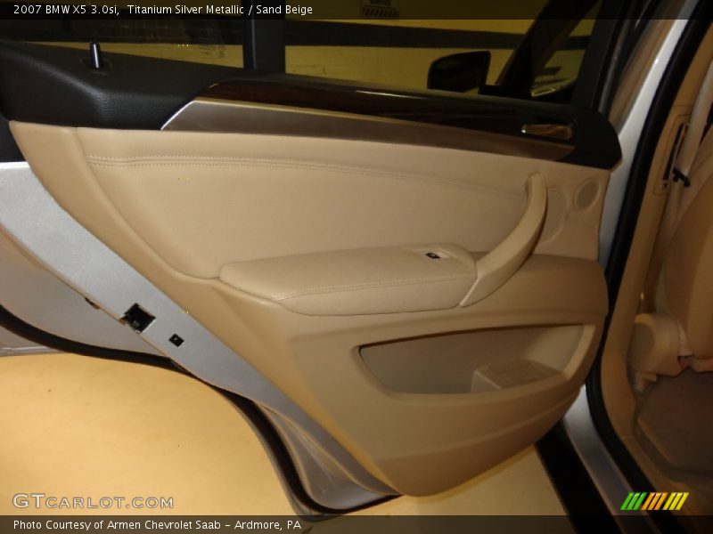 Titanium Silver Metallic / Sand Beige 2007 BMW X5 3.0si