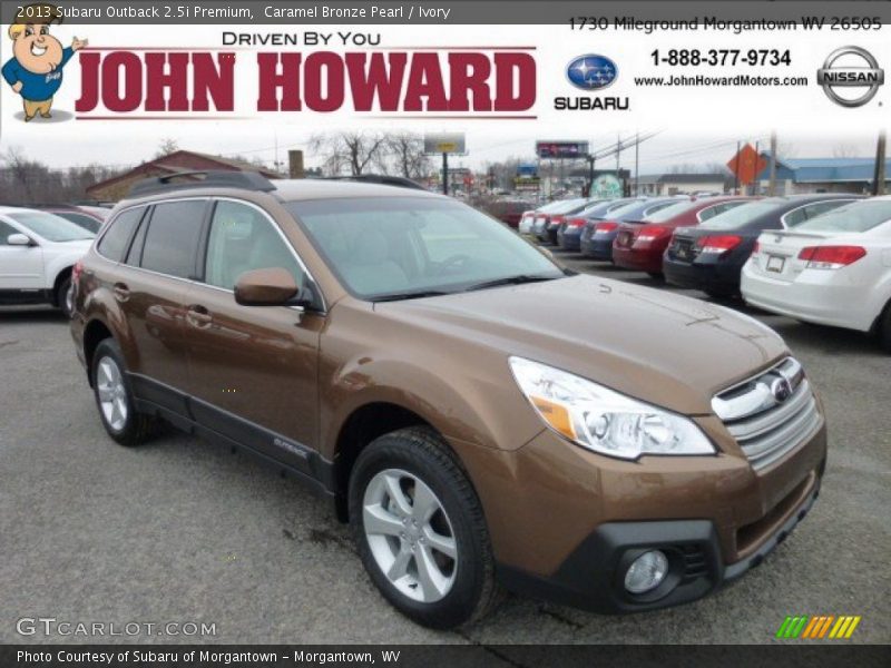 Caramel Bronze Pearl / Ivory 2013 Subaru Outback 2.5i Premium