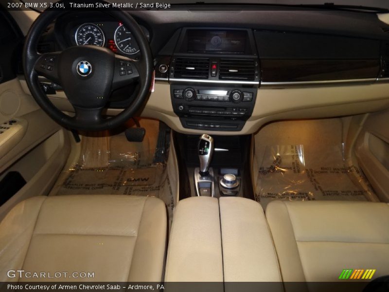 Titanium Silver Metallic / Sand Beige 2007 BMW X5 3.0si
