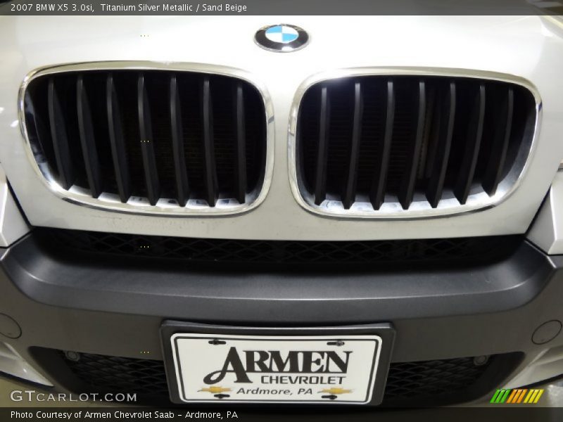 Titanium Silver Metallic / Sand Beige 2007 BMW X5 3.0si