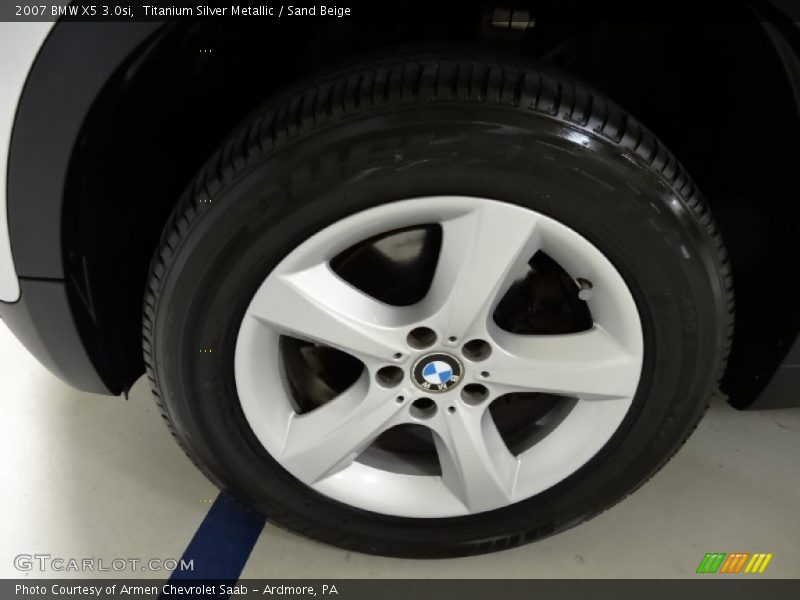 Titanium Silver Metallic / Sand Beige 2007 BMW X5 3.0si