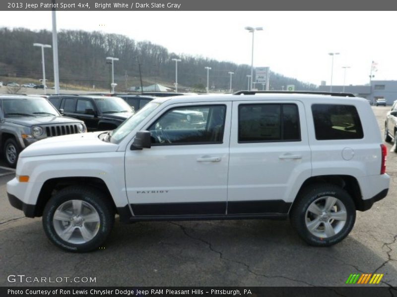 Bright White / Dark Slate Gray 2013 Jeep Patriot Sport 4x4