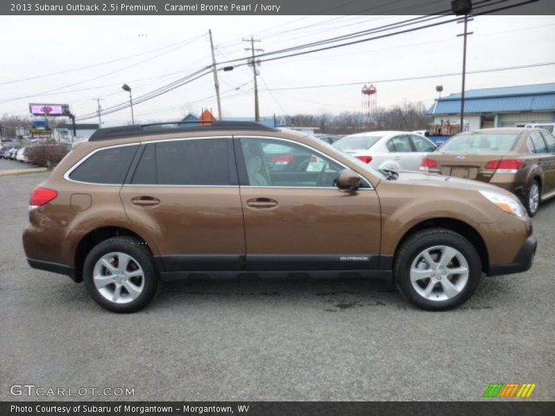 Caramel Bronze Pearl / Ivory 2013 Subaru Outback 2.5i Premium