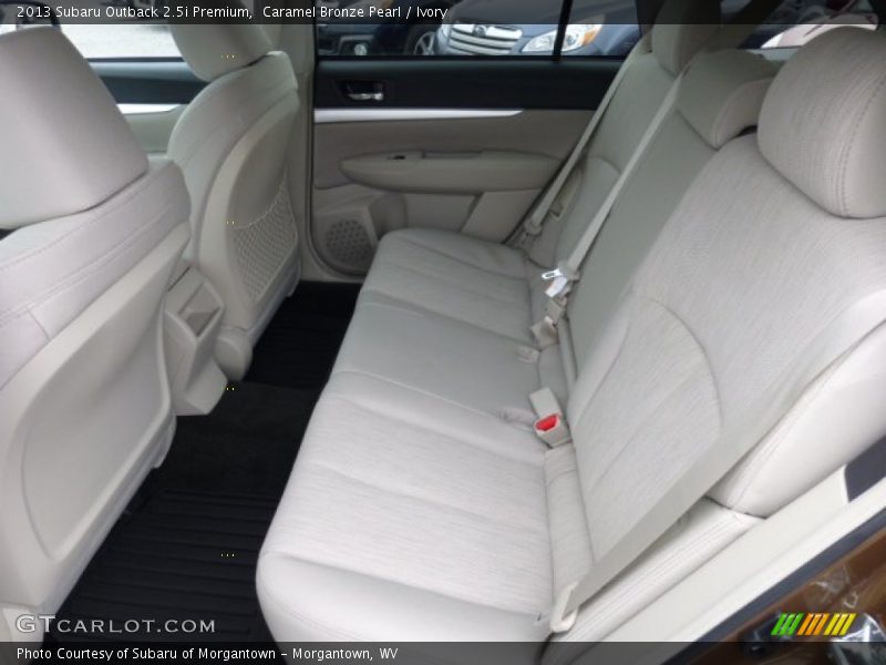 Rear Seat of 2013 Outback 2.5i Premium