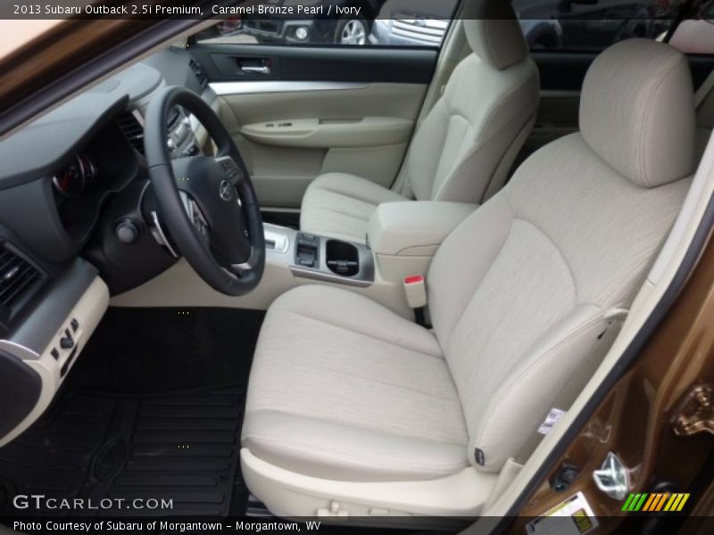 Front Seat of 2013 Outback 2.5i Premium