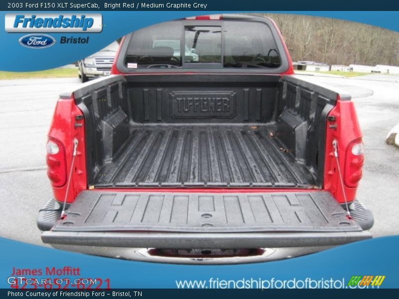 Bright Red / Medium Graphite Grey 2003 Ford F150 XLT SuperCab