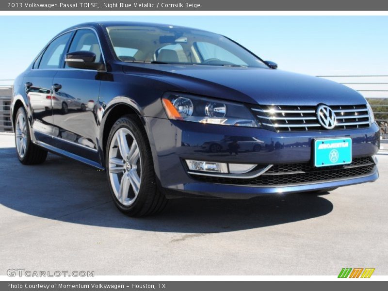 Night Blue Metallic / Cornsilk Beige 2013 Volkswagen Passat TDI SE