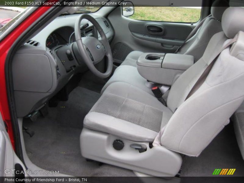  2003 F150 XLT SuperCab Medium Graphite Grey Interior