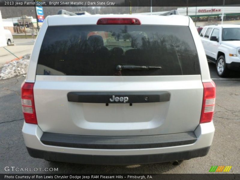 Bright Silver Metallic / Dark Slate Gray 2013 Jeep Patriot Sport