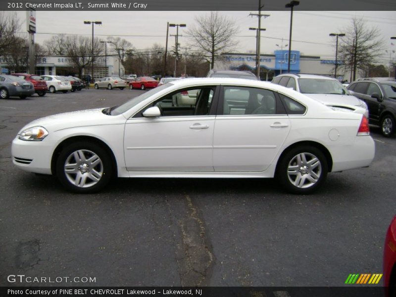 Summit White / Gray 2012 Chevrolet Impala LT