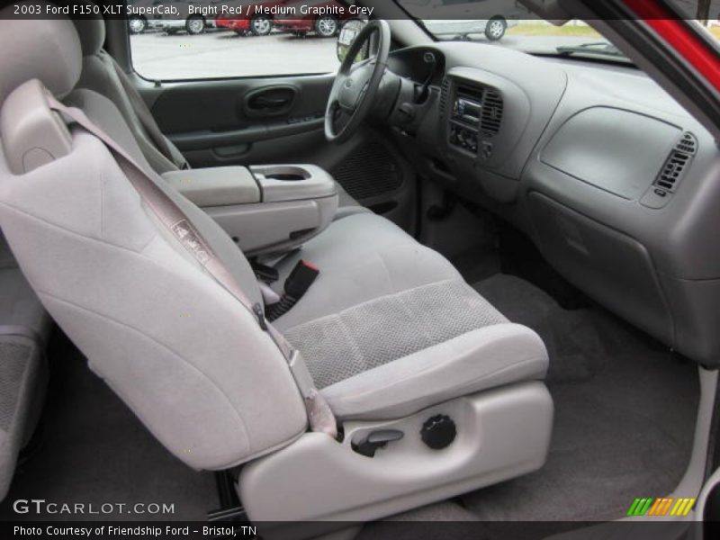  2003 F150 XLT SuperCab Medium Graphite Grey Interior