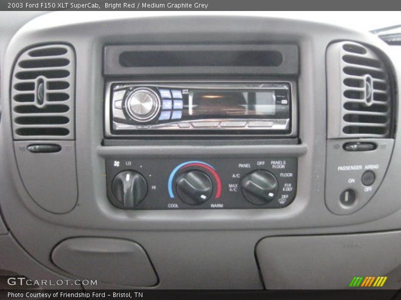 Bright Red / Medium Graphite Grey 2003 Ford F150 XLT SuperCab