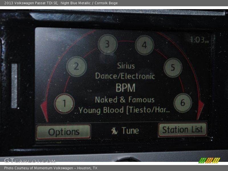 Night Blue Metallic / Cornsilk Beige 2013 Volkswagen Passat TDI SE