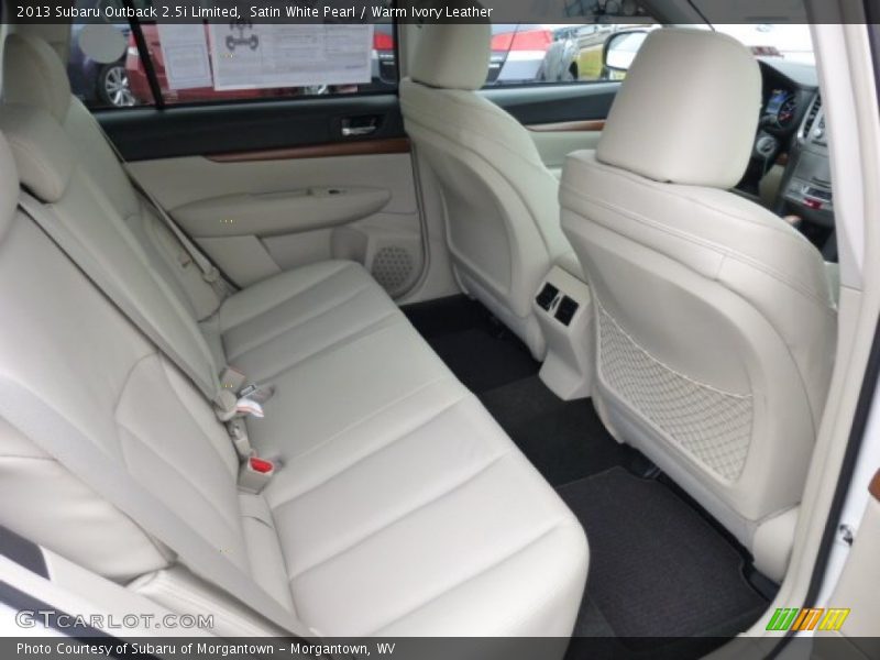 Rear Seat of 2013 Outback 2.5i Limited