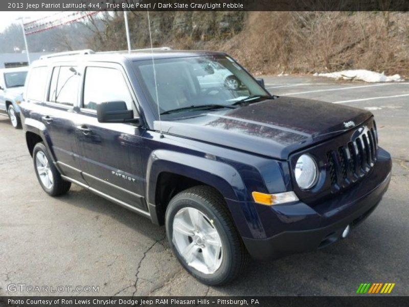 True Blue Pearl / Dark Slate Gray/Light Pebble 2013 Jeep Patriot Latitude 4x4