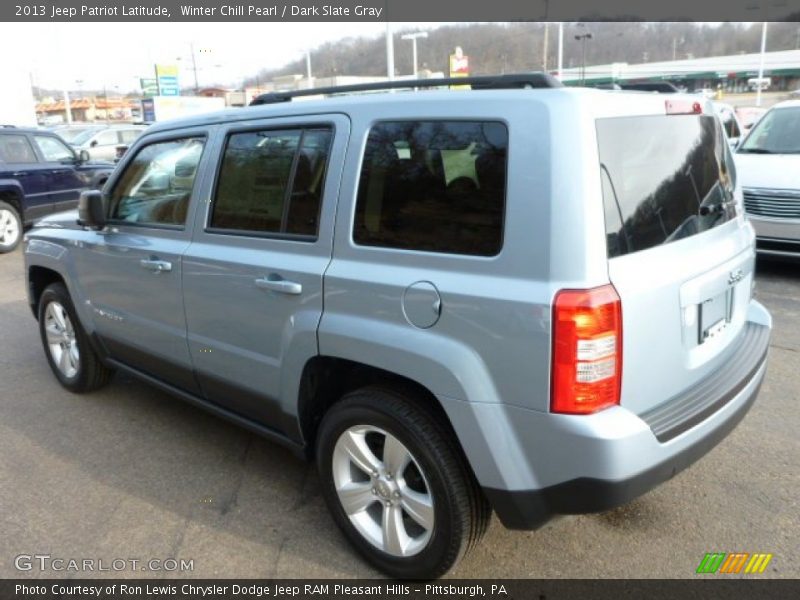 Winter Chill Pearl / Dark Slate Gray 2013 Jeep Patriot Latitude