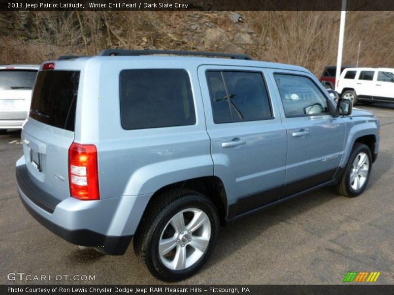 Winter Chill Pearl / Dark Slate Gray 2013 Jeep Patriot Latitude