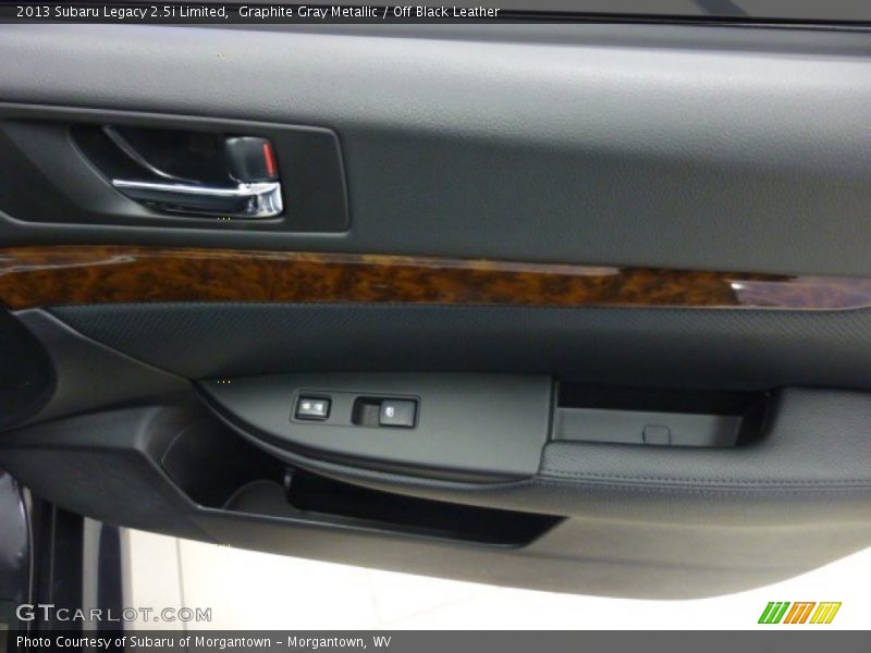 Graphite Gray Metallic / Off Black Leather 2013 Subaru Legacy 2.5i Limited